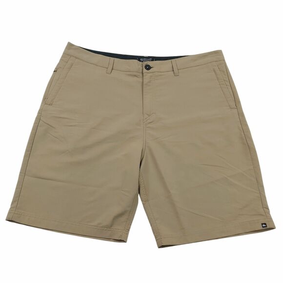 Quiksilver Shorts Mens 38 Beige Amphibian Hybrid Lightweight Beach Outdoor - Picture 1 of 12